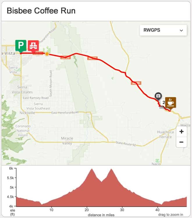 Bisbee Coffee Run Bicycle Road Ride