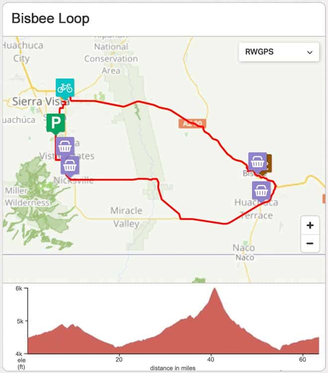 Bisbee Loop Bicycle Road Ride